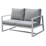 Furniture of America Jemmet Contemporary Aluminum Patio Loveseat