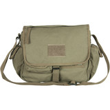 Fox Cargo Retro Messenger Bag W/Plain Flap