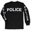 Police - Black - White Imprint on Sleeve
