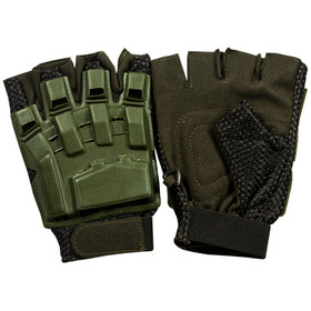 Xtreme Endurance Half Finger Tactical Engagement Glove - Olive Drab