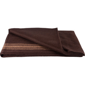 Fox Adventure 818-10 Camel-Striped Wool Blanket - Brown