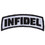 Infidel Curved Patch - Black/Grey