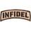 Infidel Curved Patch - Brown/Khaki