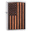 USA Flag Mahogany Wood / Brushed Chrome