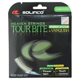 Solinco 1920018 Tour Bite 17g + Vanquish 16g Hybrid