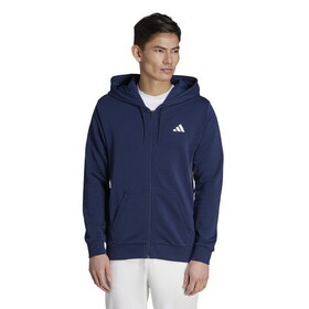 Adidas IJ4861 Club Graphic Full Zip Hoodie (M) (Navy)