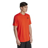 Adidas IJ4883 Club 3 Stripe Tee (M) (Orange)