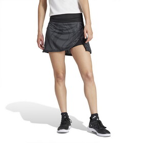 Adidas IK2238 Club Graphic Skirt (W) (Carbon/Black)