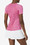 Fila TW03A264-680 Pickleball Solid Short Sleeve Tee (W) (Pink)