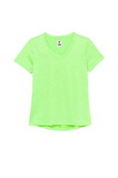 Fila TW21C329-459 Pickleball Heathered Short Sleeve V-Neck (W) (Green)