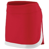 Augusta 2410-400 Color Block Skirt (W) (Red/White)