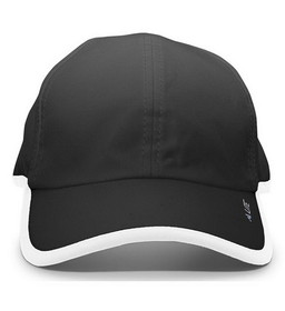 Pacific Headwear 410L-420 Pacific Lite Active Cap (U) (Black/White)