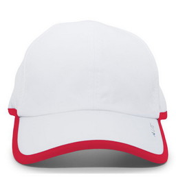 Pacific Headwear 410L-225 Pacific Lite Active Cap (U) (White/Red)