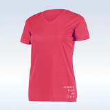 Pickleball Bella 1192-003-0052 Short Sleeve V-Neck (W) (Pink)