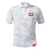 Selkirk RL-CM-WH-M-PL Red Label Camo Polo (M)(White)