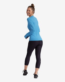 Bloquv 6003NS-Black Compression Capri Tights (Women's) (Black)