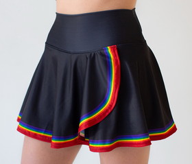 Faye+Florie CYF3A Navy Rainbow Print Holly Skirt (W) (Navy)