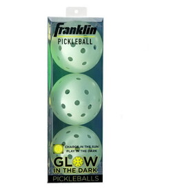 Franklin 52978 Glow in the Dark Outdoor Pickleballs (3x)