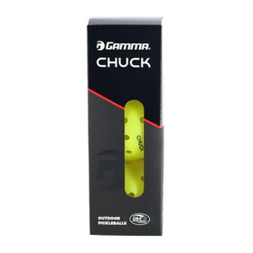 Gamma CHUCK10 Chuck Outdoor Pickleballs (3x) (Yellow)
