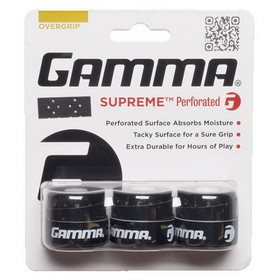 Gamma AGSPO Supreme Perforated Overgrip (3x) (Black)