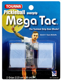 Tourna P-MT-B/BK/W Mega Tac Pickleball Overgrip (2x) (Blue)