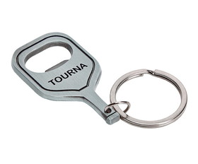 Tourna SK-P Pickleball Bottle Opener Keychain (Silver)