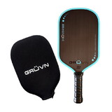 GRUVN MUVN-16E-Blue MUVN-16E Raw Carbon Fiber Pickleball Paddle