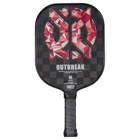 Onix KZ6500-BLK/BLU/RED Outbreak Pickleball Paddle (Black)