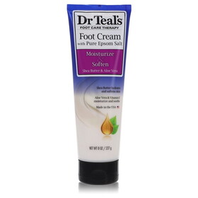 Dr Teal's 534555 Pure Epsom Salt Foot Cream with Shea Butter & Aloe Vera & Vitamin E 8 oz, for Women