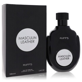 Masculin Leather by Riiffs 545902 Eau De Parfum Spray 3.4 oz