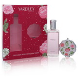 English Rose Yardley by Yardley London 552600 Gift Set -- 4.2 oz Eau De Toilette Spray  Compact Mirror