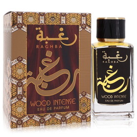 Raghba Wood Intense by Lattafa 561361 Eau De Parfum Spray (Unisex) 3.4 oz