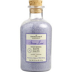 Stress Less By Aromafloria - Ocean Mineral Bath Salts 23 Oz Blend Of Lavender, Chamomile, And Sage For Unisex
