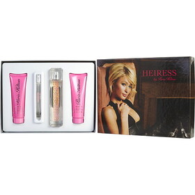 Heiress Paris Hilton By Paris Hilton Eau De Parfum Spray 3.4 Oz & Body Lotion 3 Oz & Shower Gel 3 Oz & Eau De Parfum Spray 0.34 Oz, Women