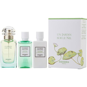 Un Jardin Sur Le Nil By Hermes - Edt Spray 1.6 Oz & Body Lotion 1.3 Oz & Shower Gel 1.3 Oz, For Women