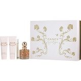Fancy By Jessica Simpson Eau De Parfum Spray 3.4 Oz & Body Lotion 3 Oz & Shower Gel 3 Oz & Eau De Parfum Spray .34 Oz Mini For Women