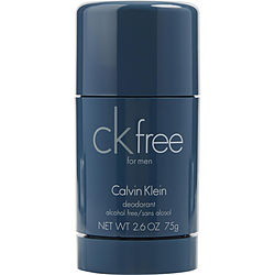 CK FREE by Calvin Klein Deodorant Stick Alcohol Free 2.6 Oz For Men