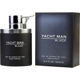 YACHT MAN BLACK by Myrurgia Edt Spray 3.4 Oz For Men