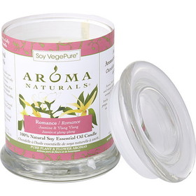 Romance Aromatherapy One 3X3.5 Inch Medium Glass Pillar Soy Aromatherapy Candle. Combines The Essential Oils Of Ylang Ylang & Jasmine To Create Passion And Romance. Burns Approx. 45 Hrs.-U For Unisex