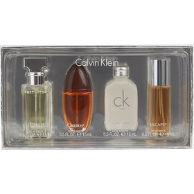 Calvin Klein Variety By Calvin Klein 4 Piece Womens Mini Variety With Eternity & Escape & Obsession & Ck One And All Are 0.5 Oz, Women