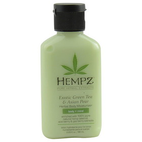 HEMPZ by Hempz HERBAL MOISTURIZER BODY LOTION- EXOTIC GREEN TEA & ASIAN PEAR 2.25 OZ UNISEX