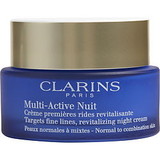 Clarins by Clarins Multi-Active Night Targets Fine Lines Revitalizing Night Cream ( Normal To Combination Skin ) --50Ml/1.6Oz For Women