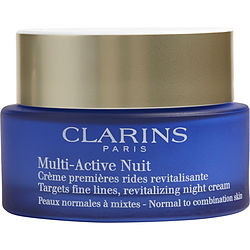 Clarins by Clarins Multi-Active Night Targets Fine Lines Revitalizing Night Cream ( Normal To Combination Skin ) --50Ml/1.6Oz For Women