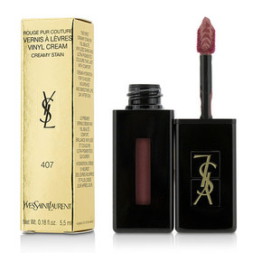 Yves Saint Laurent By Yves Saint Laurent Rouge Pur Couture Vernis A Levres Vinyl Cream Creamy Stain - # 407 Carmin Session  --5.5Ml/0.18Oz, Women