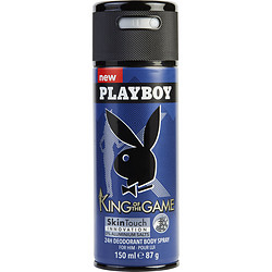 Playboy King Of The Game By Playboy Skin Touch Body Spray 5 Oz For Men