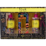 Fcuk Late Night By French Connection Edt Spray 3.4 Oz & Body Lotion 8.4 Oz & Fragrance Mist 8.4 Oz For Women