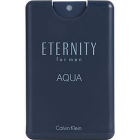 Eternity Aqua By Calvin Klein - Edt Travel Spray .67 Oz , For Men