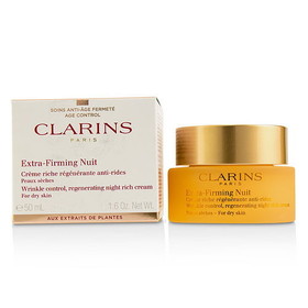 Clarins By Clarins - Extra-Firming Nuit Wrinkle Control, Regenerating Night Rich Cream - For Dry Skin --50Ml/1.6Oz , For Women