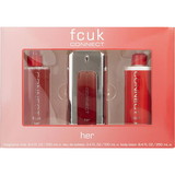 Fcuk Connect By French Connection - Edt Spray 3.4 Oz & Body Lotion 8.4 Oz & Body Mist 8.4 Oz, For Women
