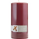 Candied Cinnamon By  - One 3X6 Inch Pillar Candle.  Burns Approx. 100 Hrs., For Unisex